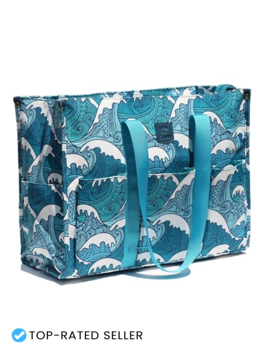 Waterproof Utility Tote Bag with Zip Top Large Capacity Canvas Work Teacher